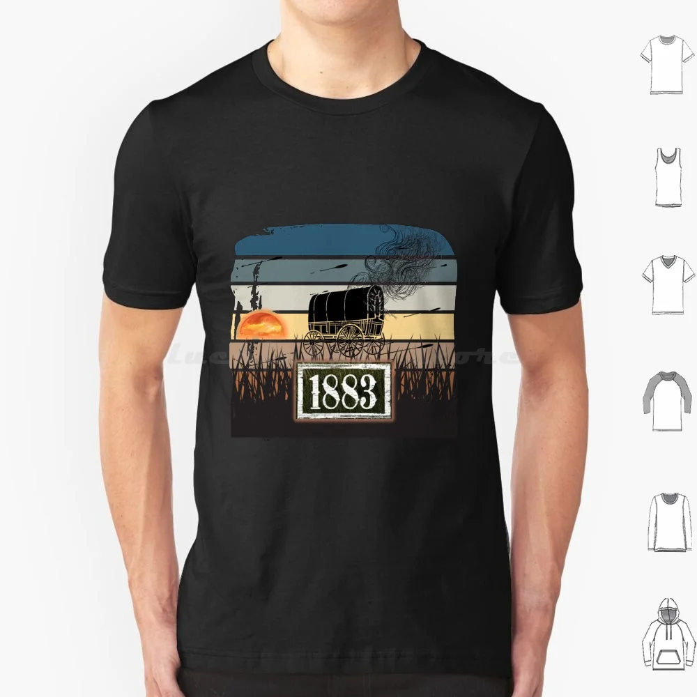 Yellowstone 1883 , Prequel Series 1883 , Retro Montana Design , Dutton Family Ranch T Shirt 6xl Cotton Cool Tee 1883
