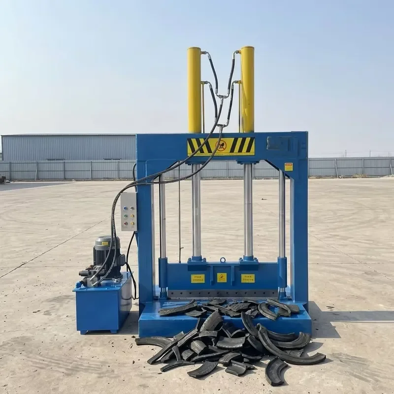 Automatic Hydraulic Rubber Cutter Plastic Ton Barrel Hydraulic Guillotine PP Pipe Single-knife Gantry Guillotine Machine