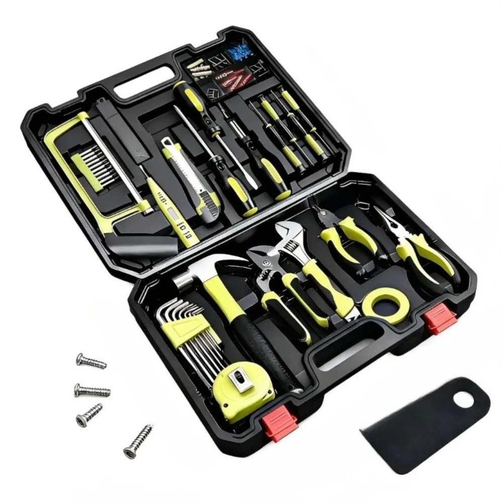 

Home Repair Tool Kit General Repair Tool Set Toolbox Storage Case General Household Tool Kit for Homeowner Diyer Handyman