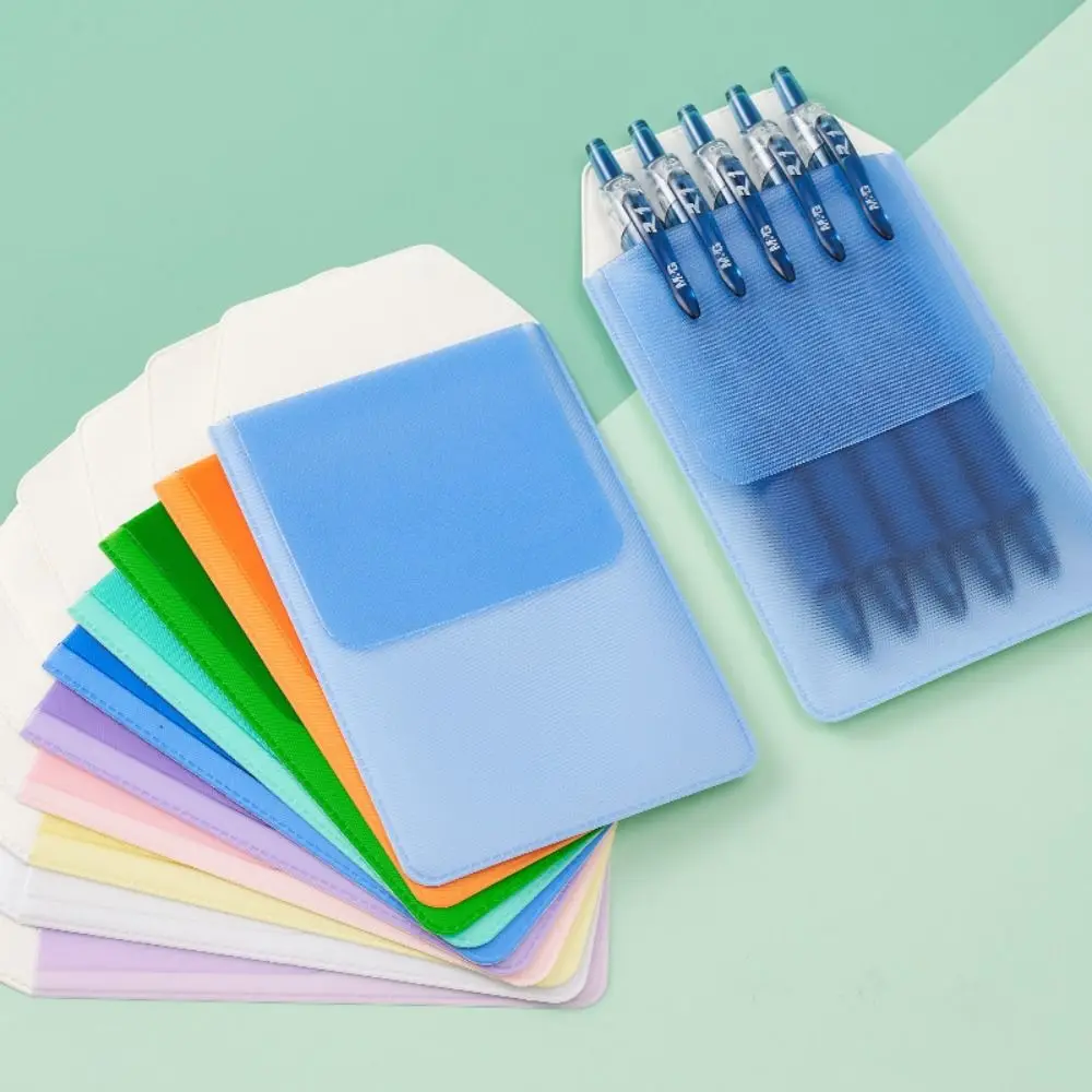 

10Pcs/set Leak-Proof Nurse Pen Pocket Multi-color Protective Case PVC Pencil Case Portable Pen Bag Pen Insert Pouch Hospital