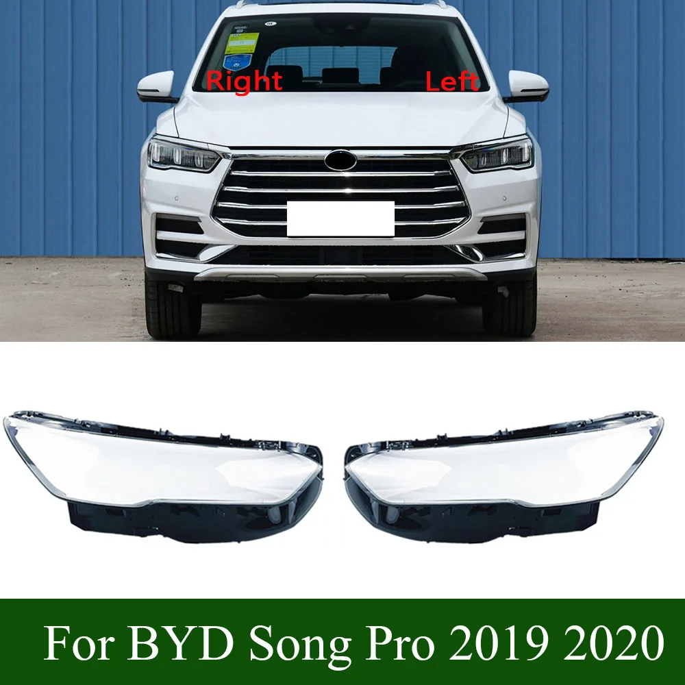 

For BYD Song Pro 2019 2020 Headlamp Cover Transparent Headlight Shell Lens Plexiglass Replace Original Lampshade