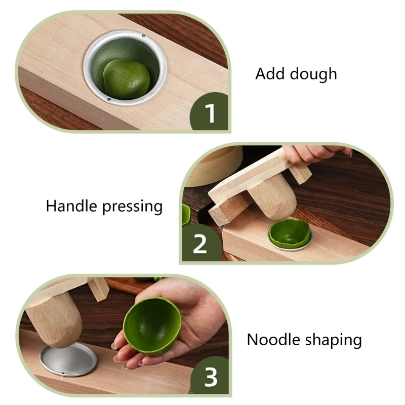 Practical Mochi Maker Convenient Kitchen Embosser Tool Practical Thick Dough Press for Traditional Snacks