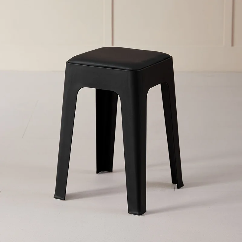 

F370 Plastic stools for home living room modern simple stackable long sitting high square stools fashionable plastic stools