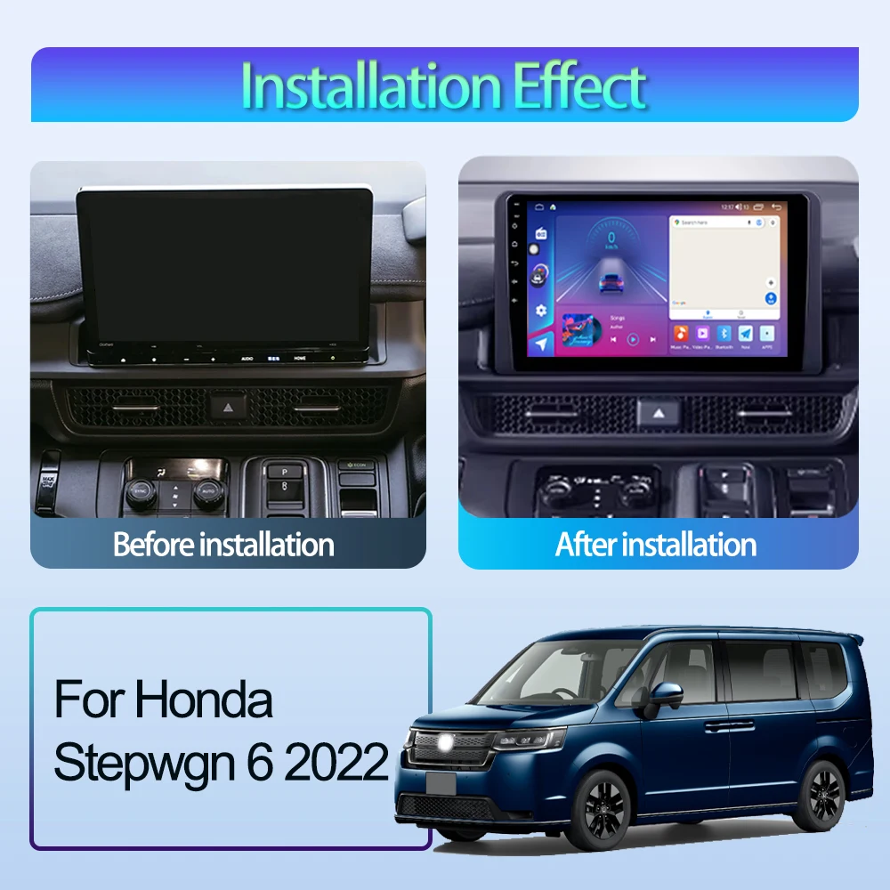 For Honda Stepwgn 6 2022 Android 13 10'' Car Radio Multimedia Video Player Navigation GPS Head Unit Stereo No 2Din 2 din DVD 4G