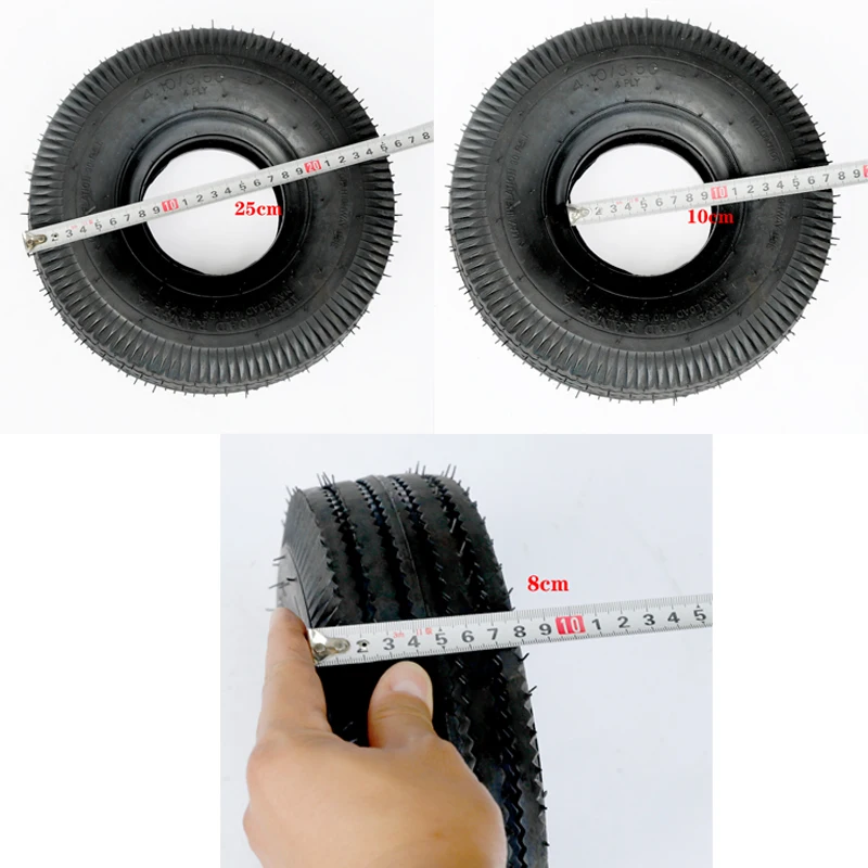 10 Inch Electric Scooter Pneumatic Wheel Tire 410/350-4 4.10/3.50-4 4.10-4 410-4 3.50-4 350-4 Outer Tyre