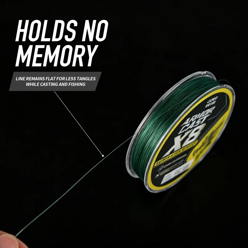 LOONG BRAID X8 PE Geflochtene Angelschnur 100M Verblassungsresistent Ultra-Dünn Extrem Stark Abriebfest Multifilament-Schnur – Detail 10