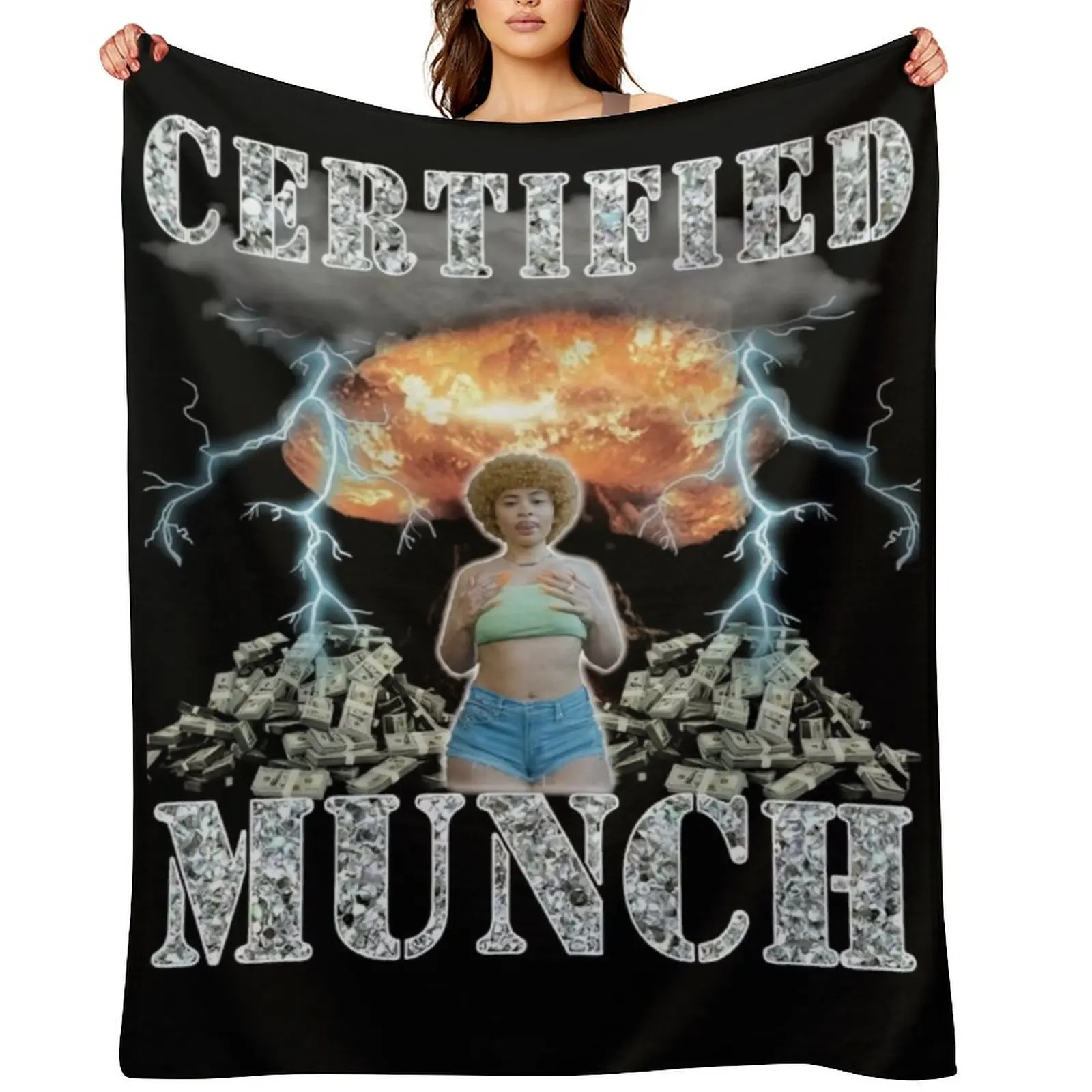 

Certified Munch Throw Blanket Bed covers Decorative Throw Blankets Sofas Of Decoration funny gift Blankets