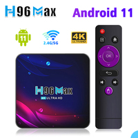 Ultra HD H96 Max V11 smart Tv box Android 11 Quad-Core 4G 32G BT4.0 4k Wifi2.4G/5G Support mouse and keyboard set top box