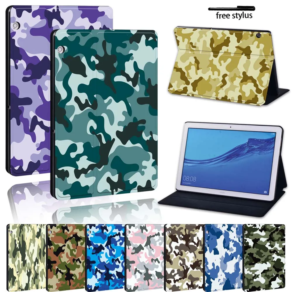 

Case for Huawei MediaPad M5 Lite 8"/M5 10.8"/M5 Lite 10.1"/T3 8.0"/T3 10 9.6"/T5 10 10.1 High Quality Anti-fall Tablet Cover+pen