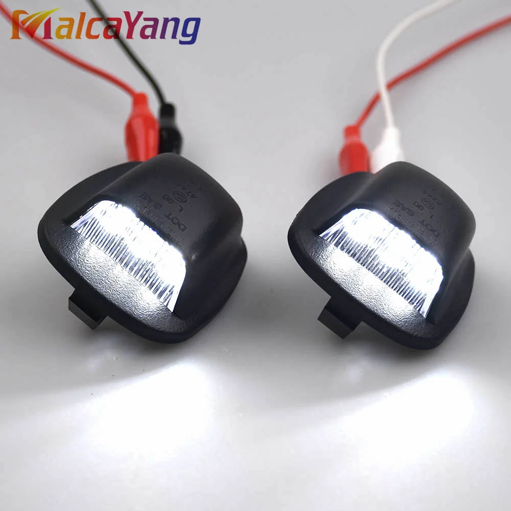 ضوء لوحة ترخيص LED لنيسان إكستيرا (رونيز) WD22 لفرونتير نافارا/NP300/ D22 2 قطعة مصابيح لوحة أرقام بيضاء حمراء