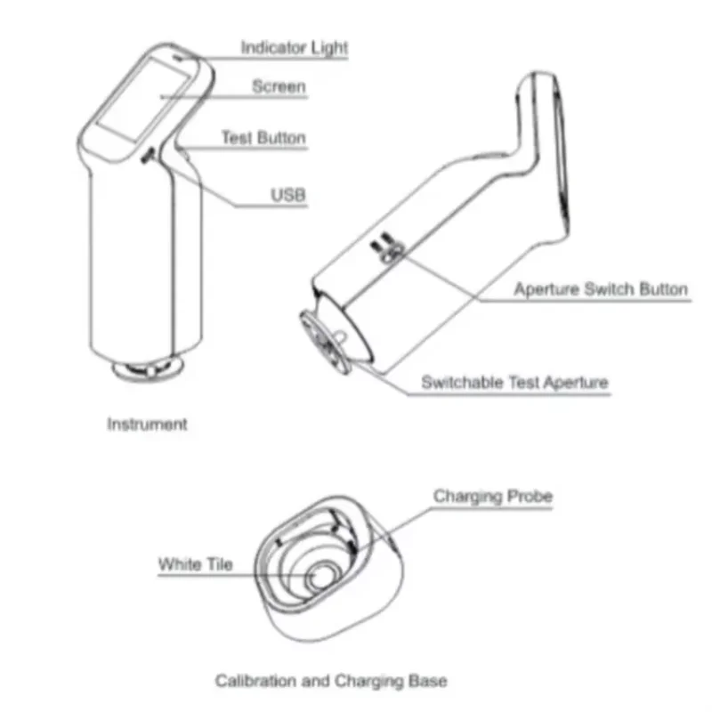 2025 Hunterlab Fruit Optische Honing Draagbare Water Pindakaas Micro Voedsel Analyses Colorimeter