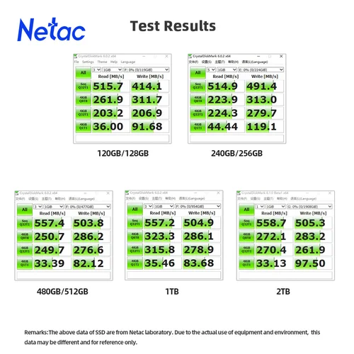 Imagen 2 del producto Netac SSD 1tb 2tb 4tb 2,5 ''SATAIII SATA SSD 512gb 256gb HD SSD disco duro HDD unidades internas de estado sólido para ordenador portátil PC