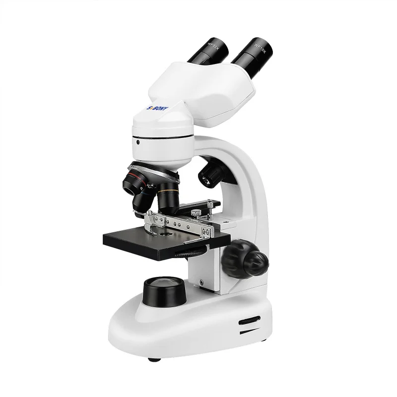 Svbony Sv605 White   Black Duplex Binocular Microscope [40x-1600x]-Border