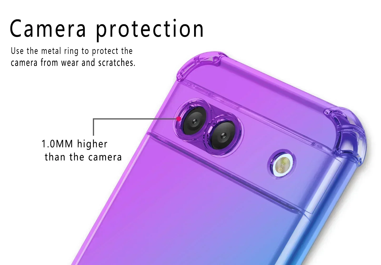 Caso tpu à prova de choque para google pixel 9, 8a, 8 pro, 7a, 7 pro, 6xl, capa protetora para celular