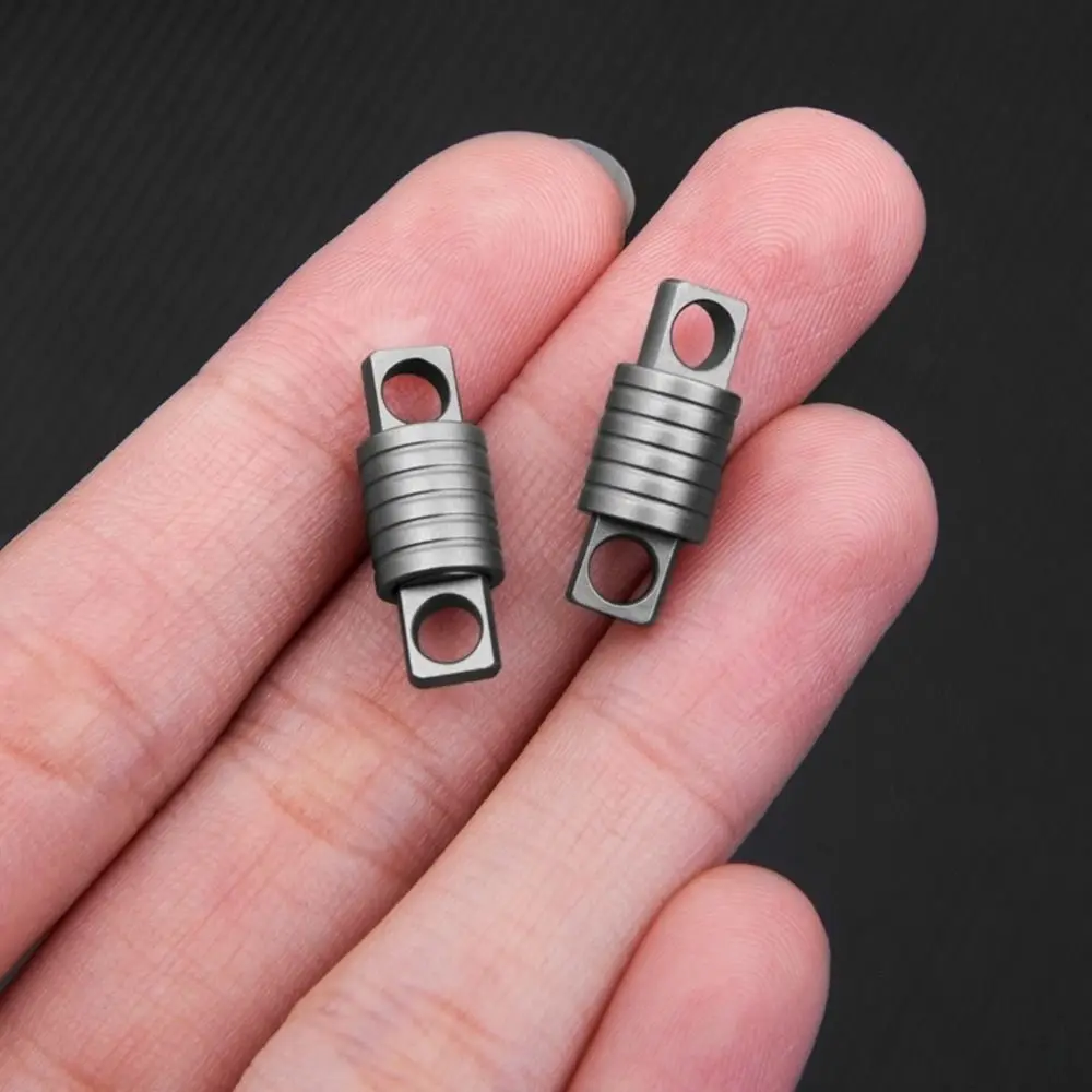 Quick Release 360° Rotatable Titanium Keychain Swivel Accessories Mini Spinner Buckle Silver Holder Connect Accessories Outdoor
