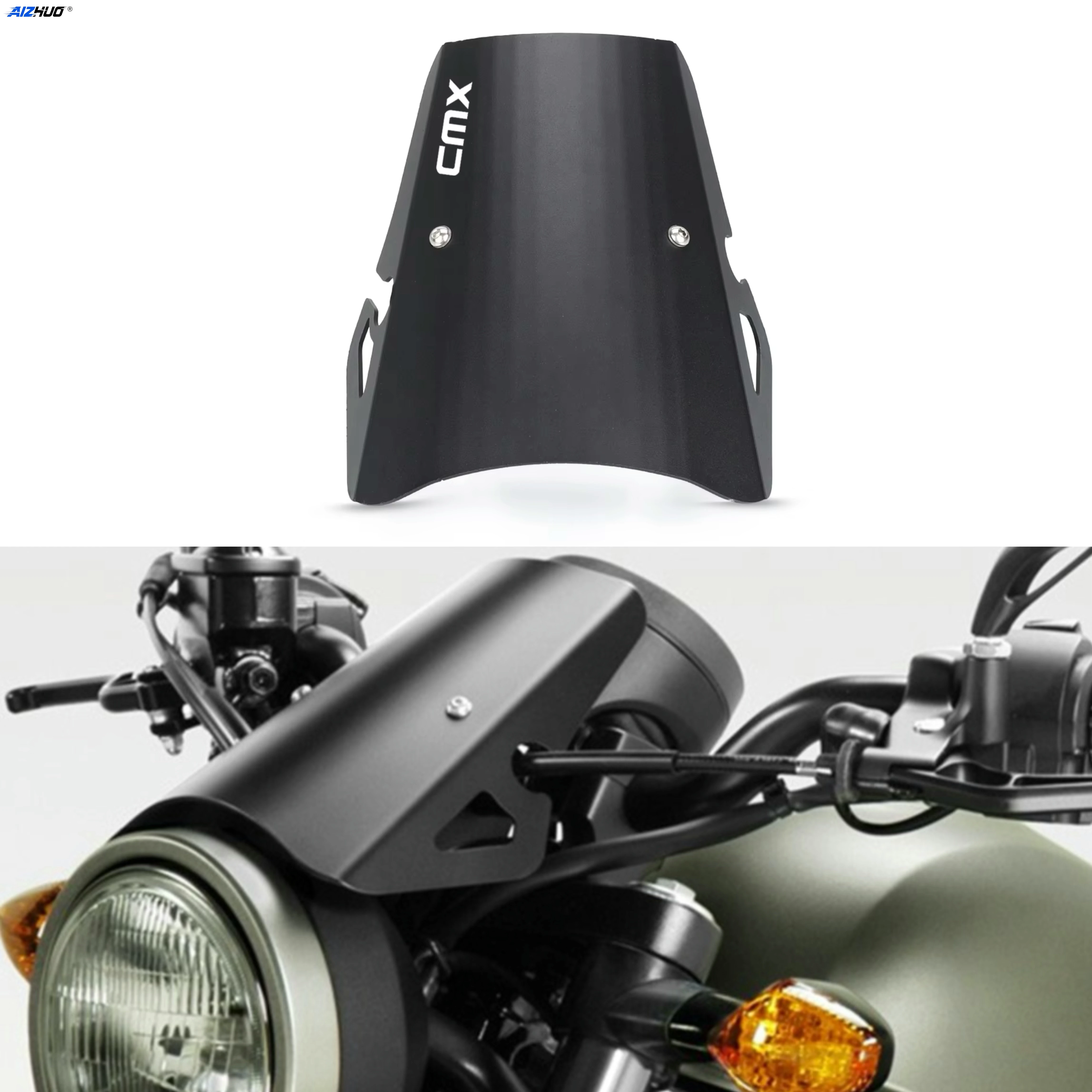 

For HONDA CMX300 CMX500 CMX 300 500 REBEL 2026 2025 - 2017 Front Windshield Fairing Windscreen Deflector Motorcycle Accessories