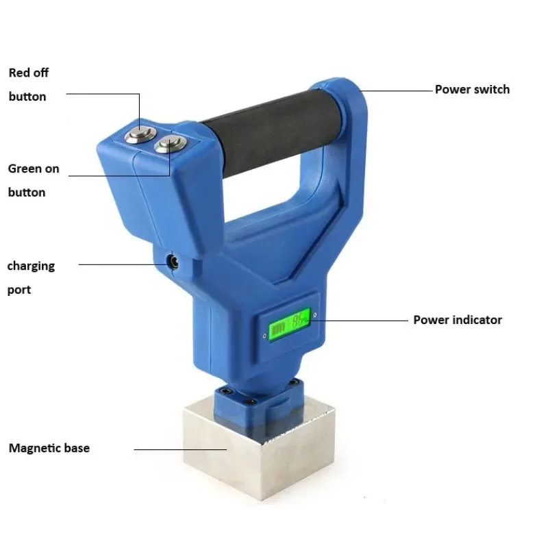 Easy Operation Electric Control Permanent Magnet Steel Pick Up Device 30KG 50KG Magnetic Lifter