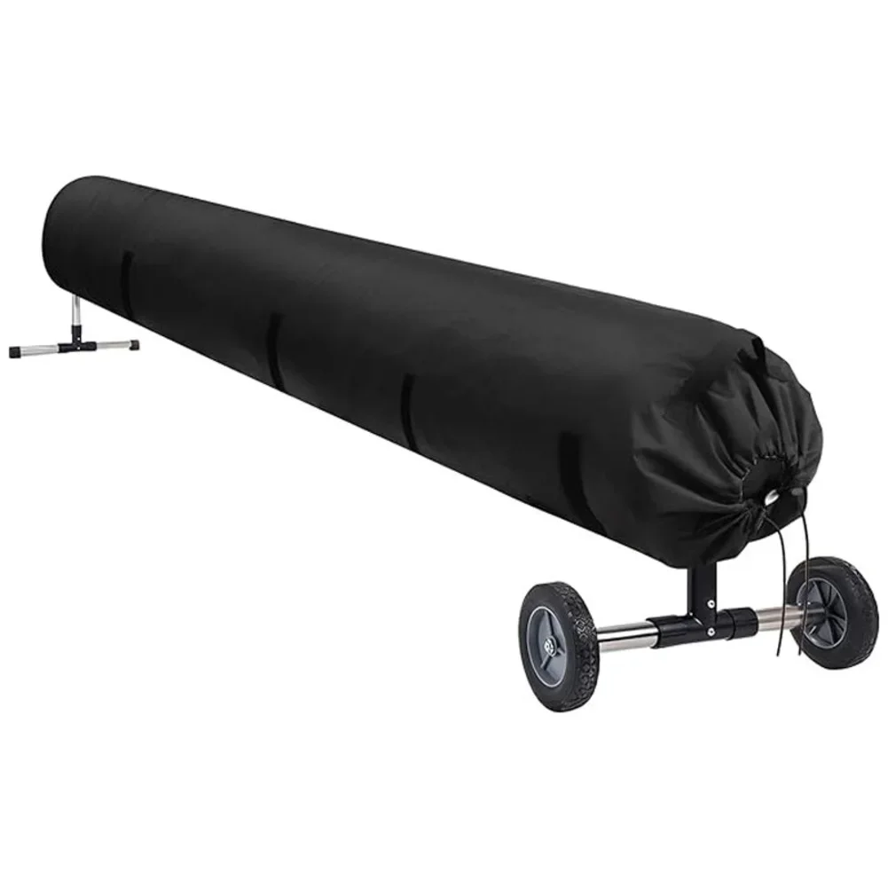 

420D Oxford Cloth Pool Solar Reel Cover with Adjustable Strap for Solar Blankets 16 18 20 Feet Weatherproof and
