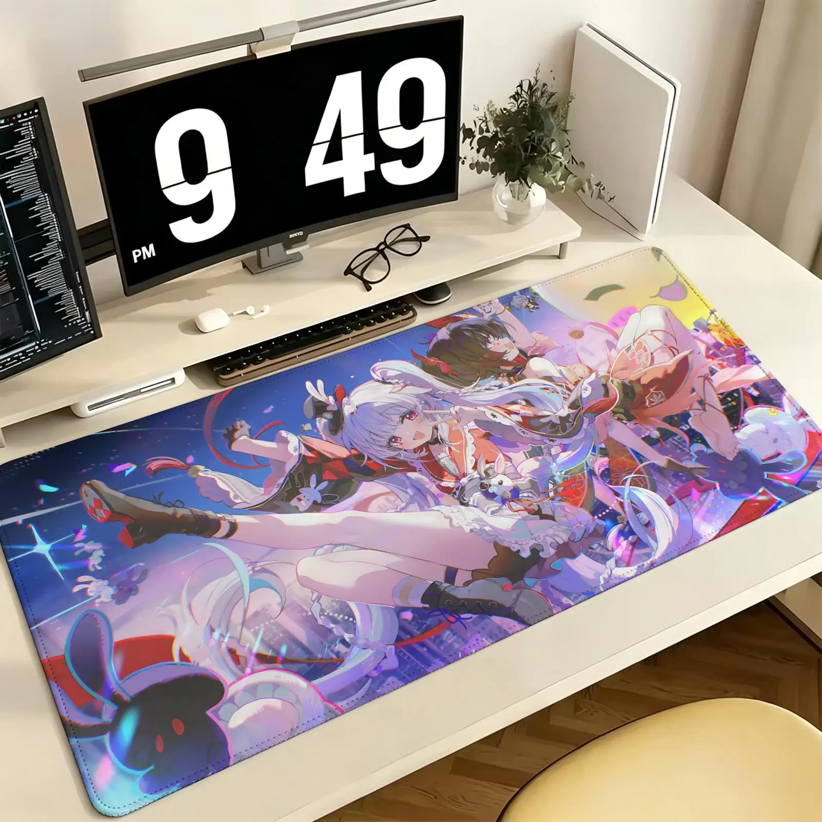 Kawaii Cute Anime Girl Sparxie Mouse Mat Honkai Star Rail Mouse Pad Non-slip Rubber Gamer Computer Decoracion Laptop PC Large