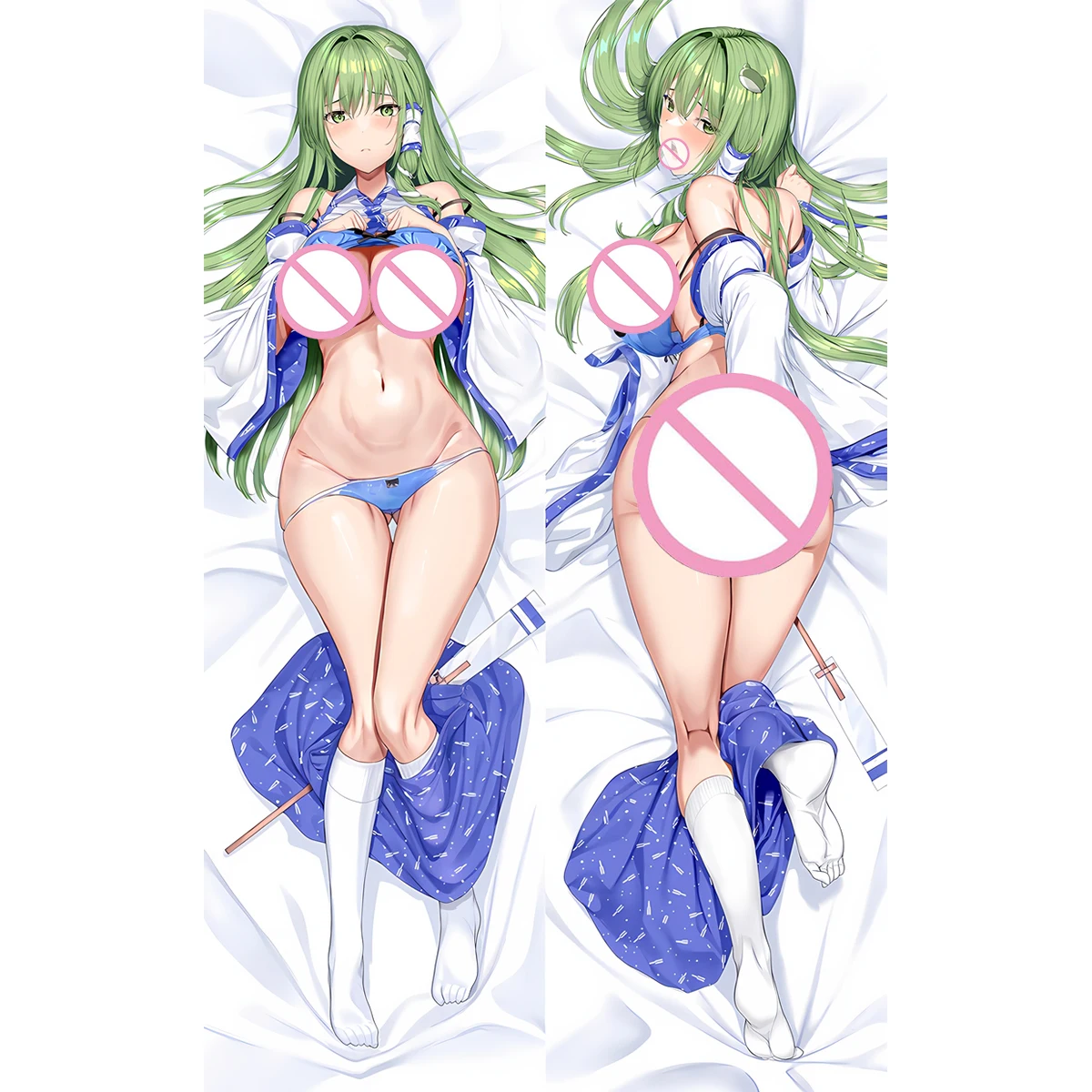 

Kochiya Sanae Dakimakura Cover Anime Manga Girl Long Life Size Large Equal Body Pillow Case DIY Printed Gift Customized