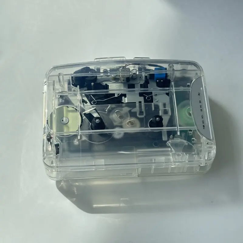 Portable retro tape player transparent walkman earphones radio cassette player English listening player gift