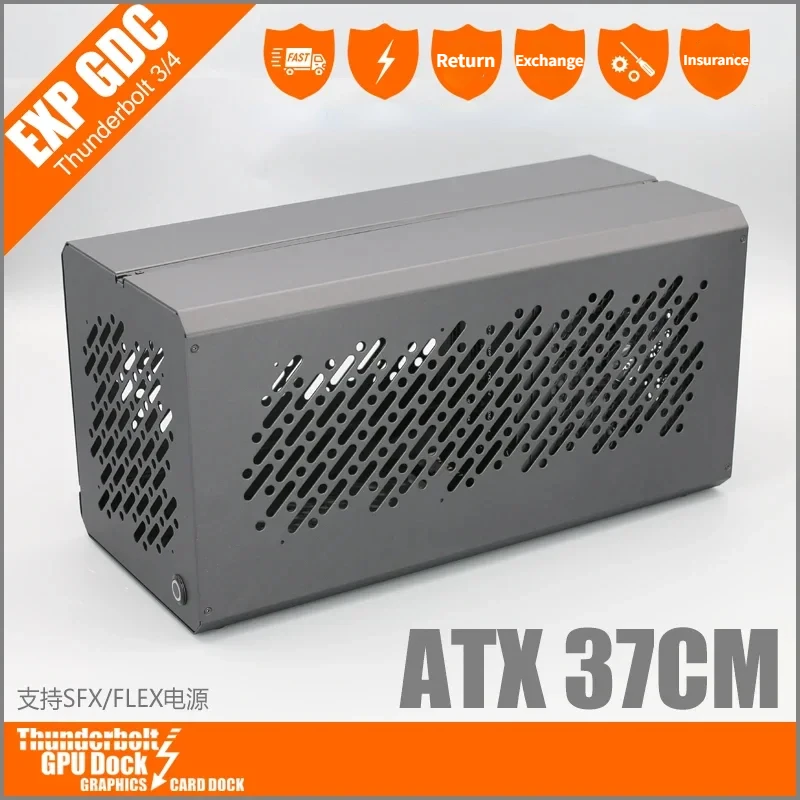 Thunderbolt-3/4 USB4 GPU 도크, TH3P4G3 SFX ATX 메탈 케이스, 외장 그래픽 카드 섀시, 노트북 EGPU 어댑터, 40Gbps