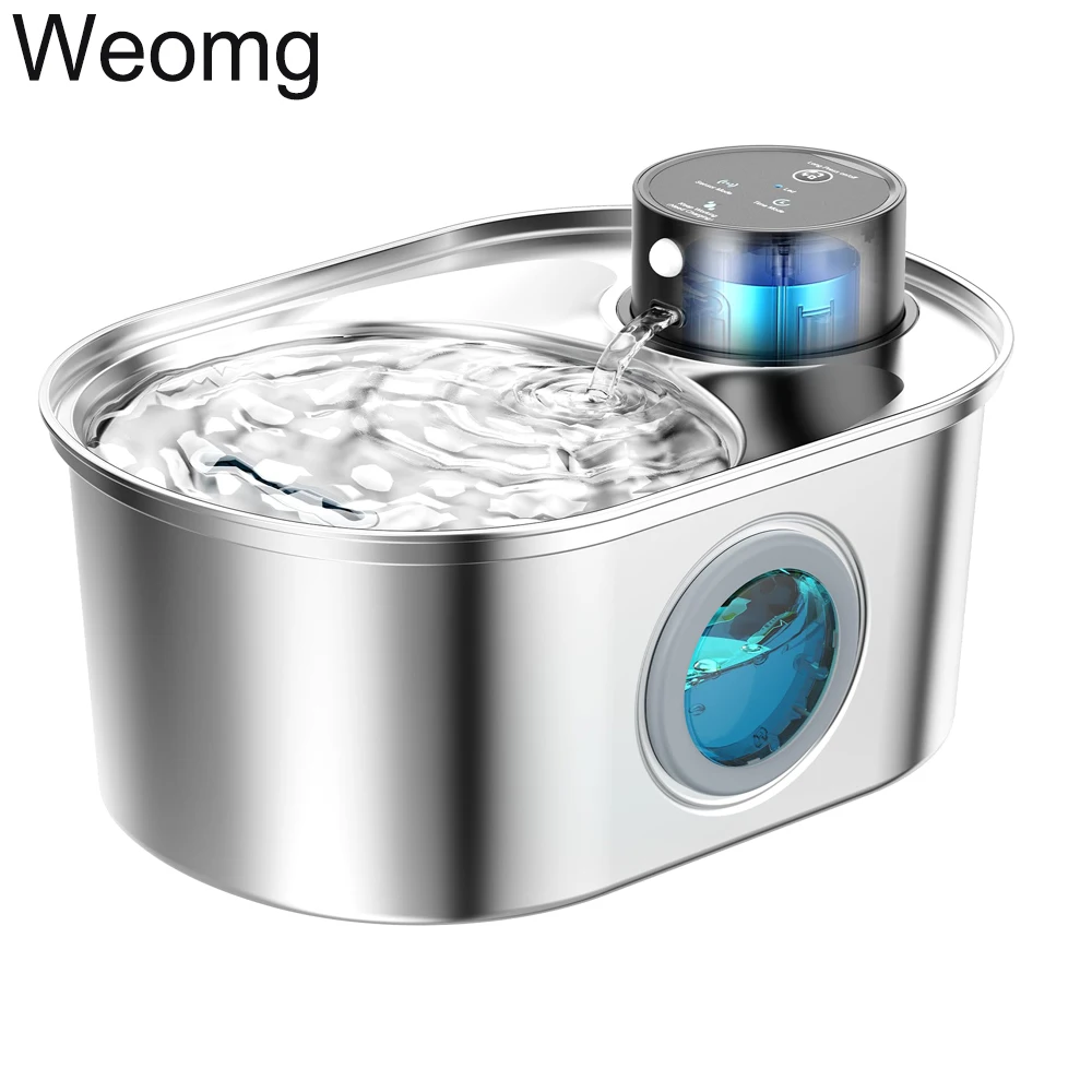 

3L Wireless Stainless Steel Cat Water Fountain Auto Sensor Drinking Fountain For Cats Dog Drinker Pet Water Dispenser Bowls