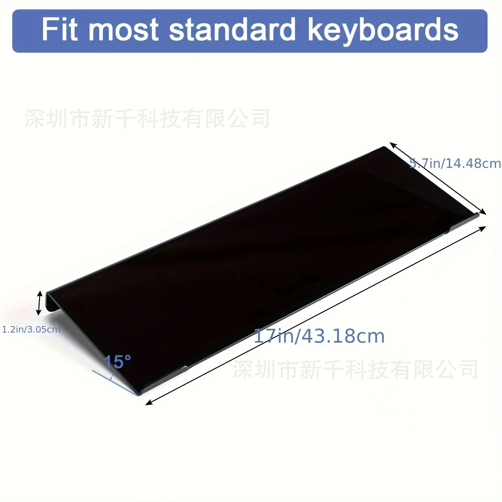 

2 pcs Acrylic Display Stand Z-Shaped Non-Slip Ergonomic Holder For Desk Stable Comfortable Keyboard Riser Portable Desktop Use