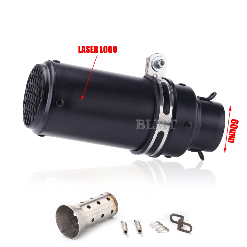 Universal 51/60mm motorcycle sc exhaust inox muffler carbon fiber exhaust with DB Killer for z900 R3 R25 MT07 MT09 R1 Z400 Z650 image 3