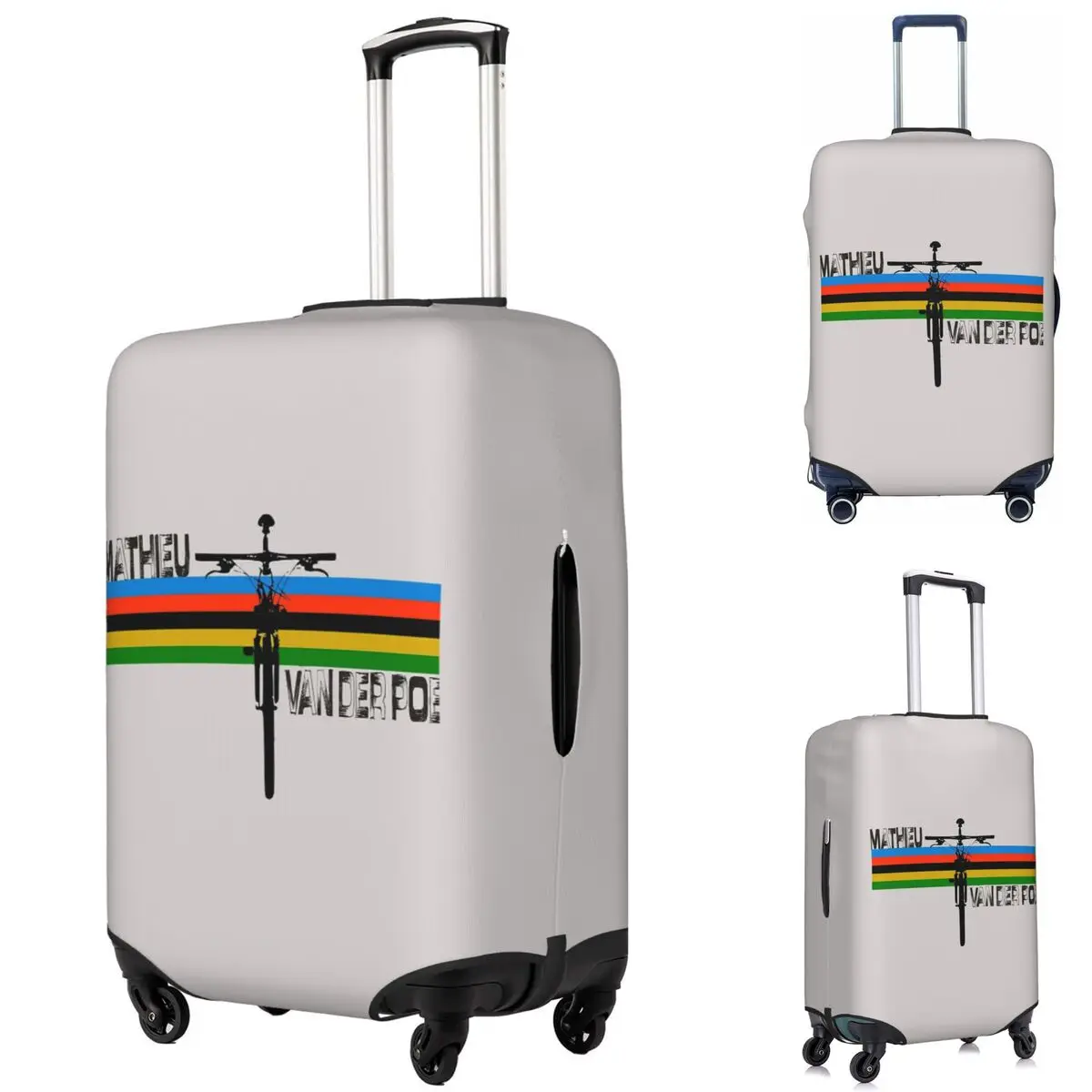 

Mathieu Van Der Poel Suitcase Cover Protection Elastic Trip Luggage Protector Covers for 18-32 Inch