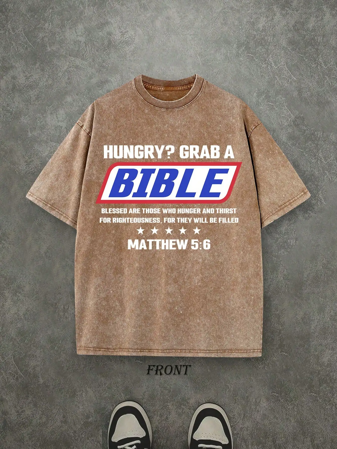 

Голоден Футболка с надписью «Grab a Bible» — винтажная футболка с христианскими цитатами, унисекс, уличный стиль, хлопок