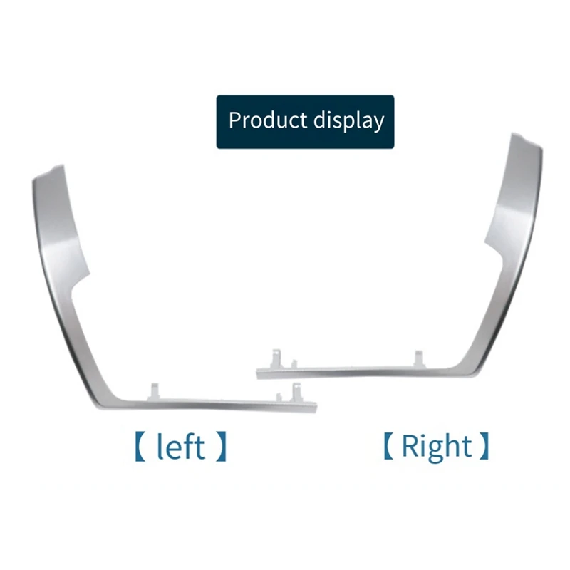 Ar condicionado frontal aberturas, moldura decorativa prateada, BMW X5, X6, F15, F16