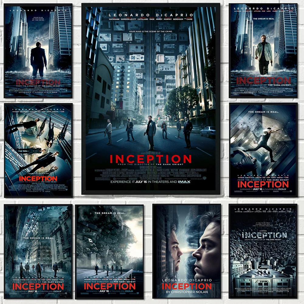 Póster de película de ciencia ficción clásica, impresión artística de pared I-Inception para sala de estar, dormitorio, pintura en lienzo del mundo Imagined, decoración del hogar