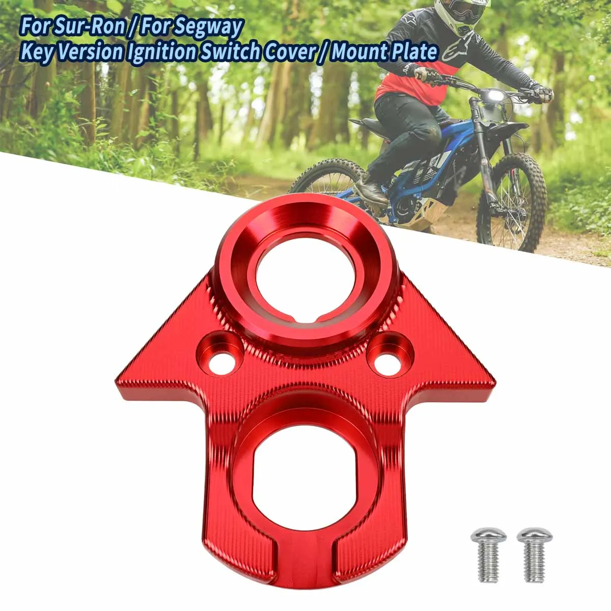 

Motorcycle Key Version Ignition Switch Mount Cover Electric Dirt Bike Aluminum For Sur Ron light bee S/X/LBX Segway X160 & X260