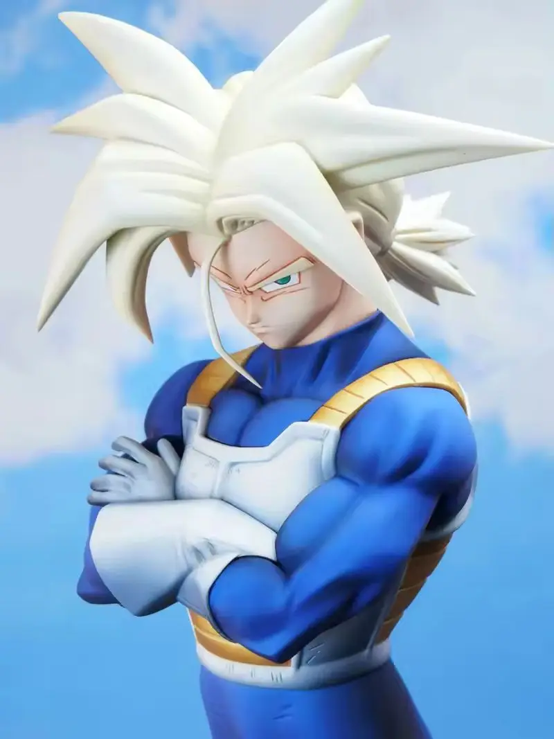 30cm dragon ball z futuro troncos ssj anime estatueta lk modelo estátua de pé ornamento colecionável figura de ação boneca brinquedo presente