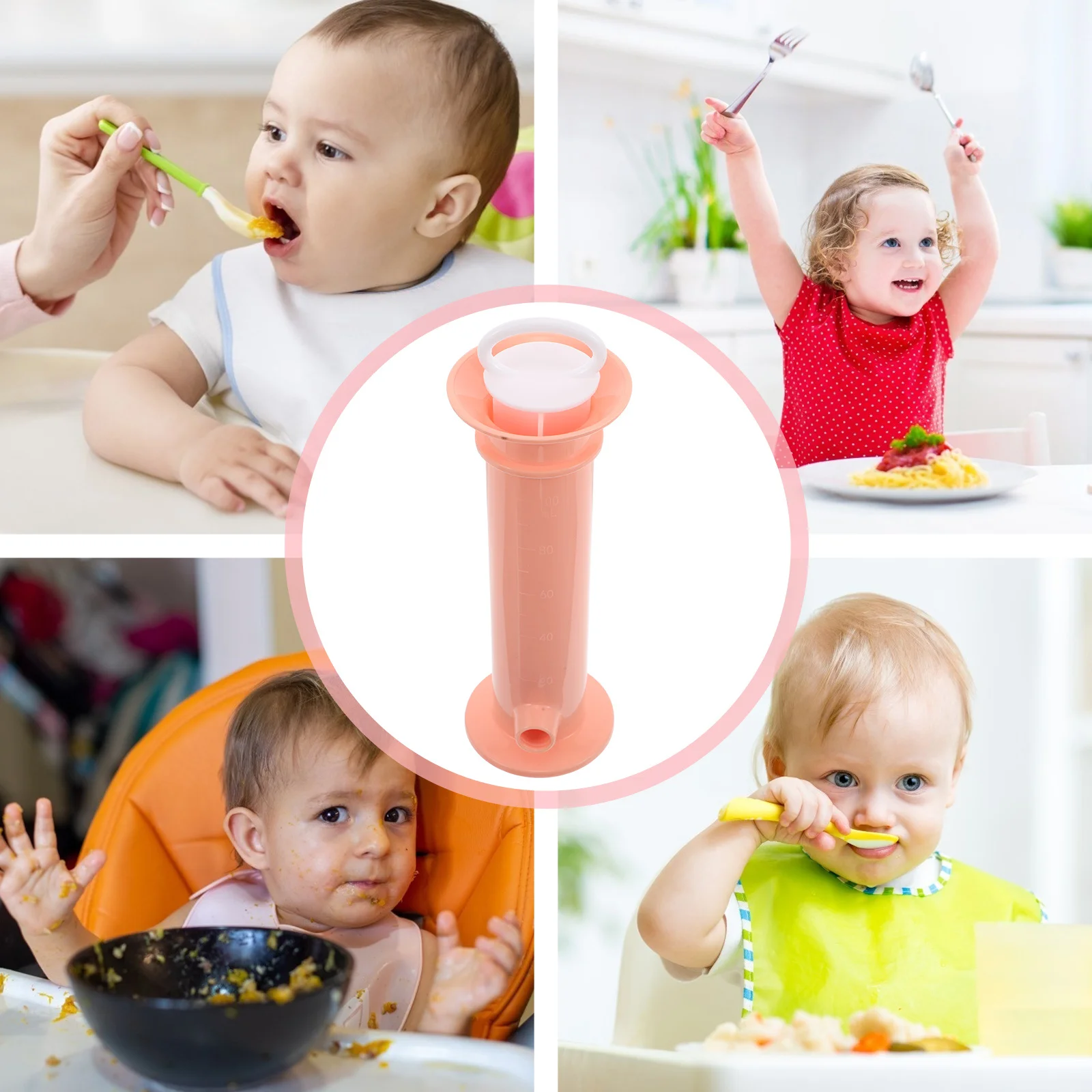 

Baby Food Pouch Filler Infant Feeding Essentials Portable Baby Food Dispenser Utensil for Purees Yogurt Fruit Feeding