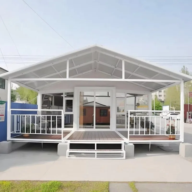 Hot Sale Prefabricated Modular 40Ft Aluminum Sunroom Outdoor Solarium Office Building Expandable Container House