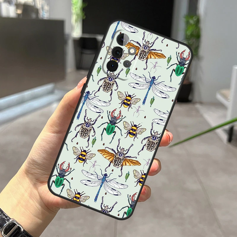 Moths insects botanical butterflies Case For Samsung Galaxy A13 A33 A53 A73 A51 A71 A12 A22 A32 A42 A52 A72 A14 A34 A54 Cover