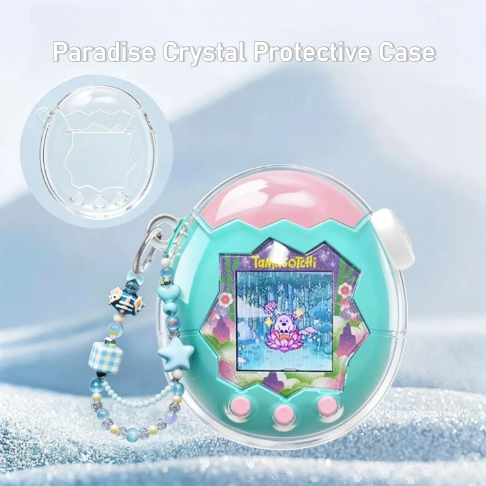 

Прозрачный защитный чехол Tamagotchi Paradise, простой противоударный чехол с защитой от царапин, игровые аксессуары, декоративный чехол для консоли