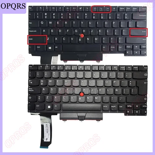 Imagen 1 del producto Nuevo para lenovo Thinkpad E14 Gen 2 teclado para portátil ruso/estadounidense/español/latino