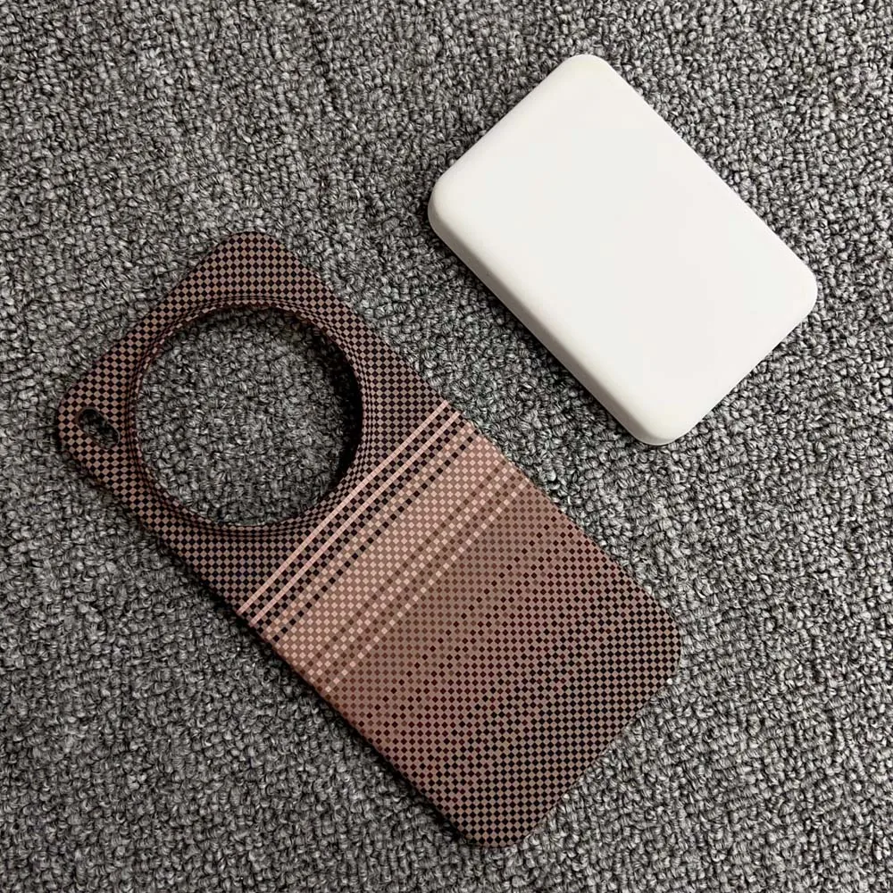 Ultradünne magnetische Handyhülle aus Kohlefaser mit Kevlar-Muster für Vivo X300 X200 Pro Ultra Mini Wireless Charge Protect Hard Cover – Detail 7