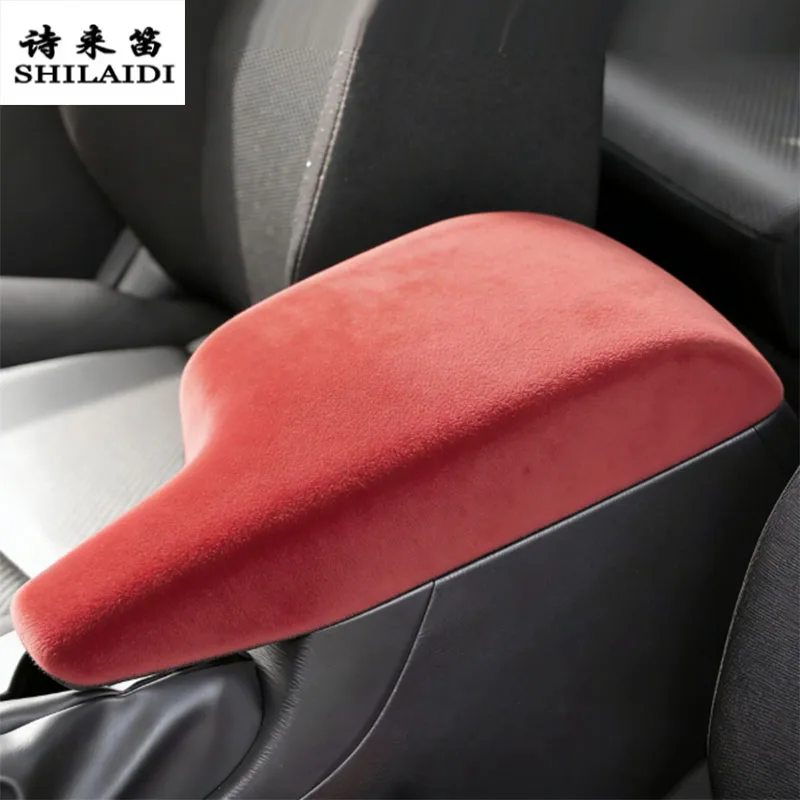 

Suede leather For Mazda 3 Axela 2014-2018 Car Styling Center Console Stowing Tidying Armrest Box Cover Sticker Trim Accessories