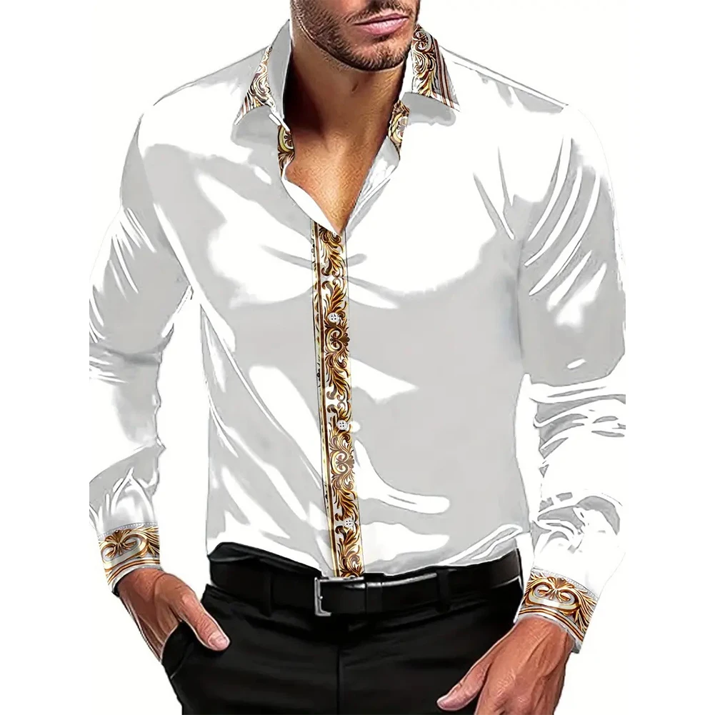 Elegant Shirt Long Sleeve Shirt Blue Regular Length Long Sleeve Multiple Colors Multiple Sizes Polyester Fabric