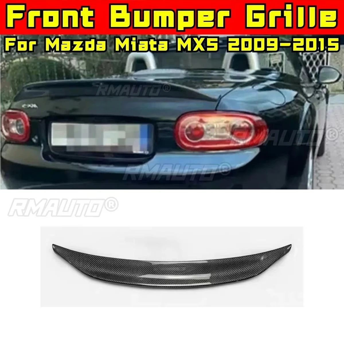 

For Mazda Miata MX5 2009-2015 Body Kit Car Rear Spoiler Wing Trunk Spoiler Trunk Wing Rear Trunk Spoiler Wing Modification Part