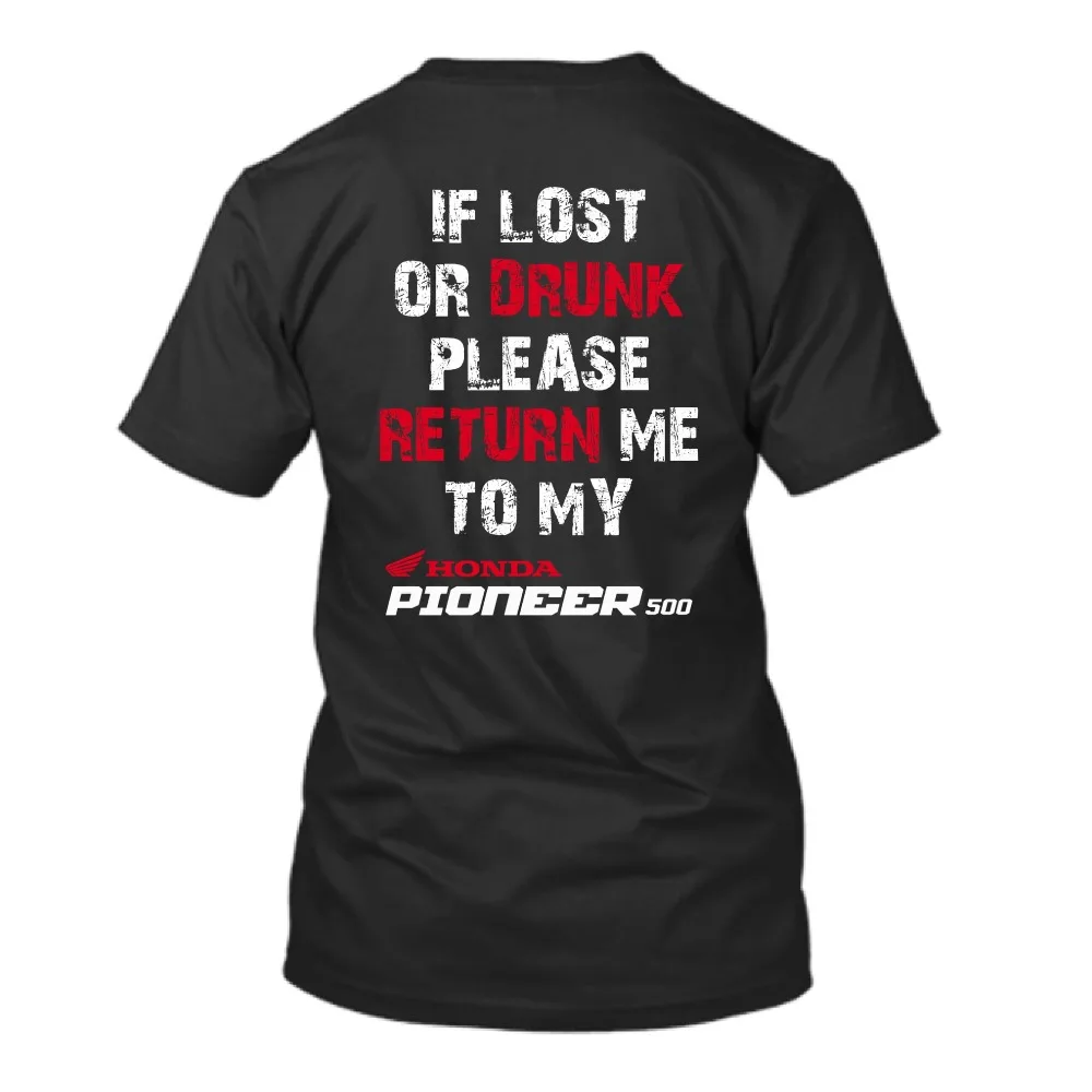 

Honda Men's and Women's T-shirt Honda Pioneer 500 Cycling Tee Summer Motorcycle Riding Off-road Short-sleeved Spring Racing Top