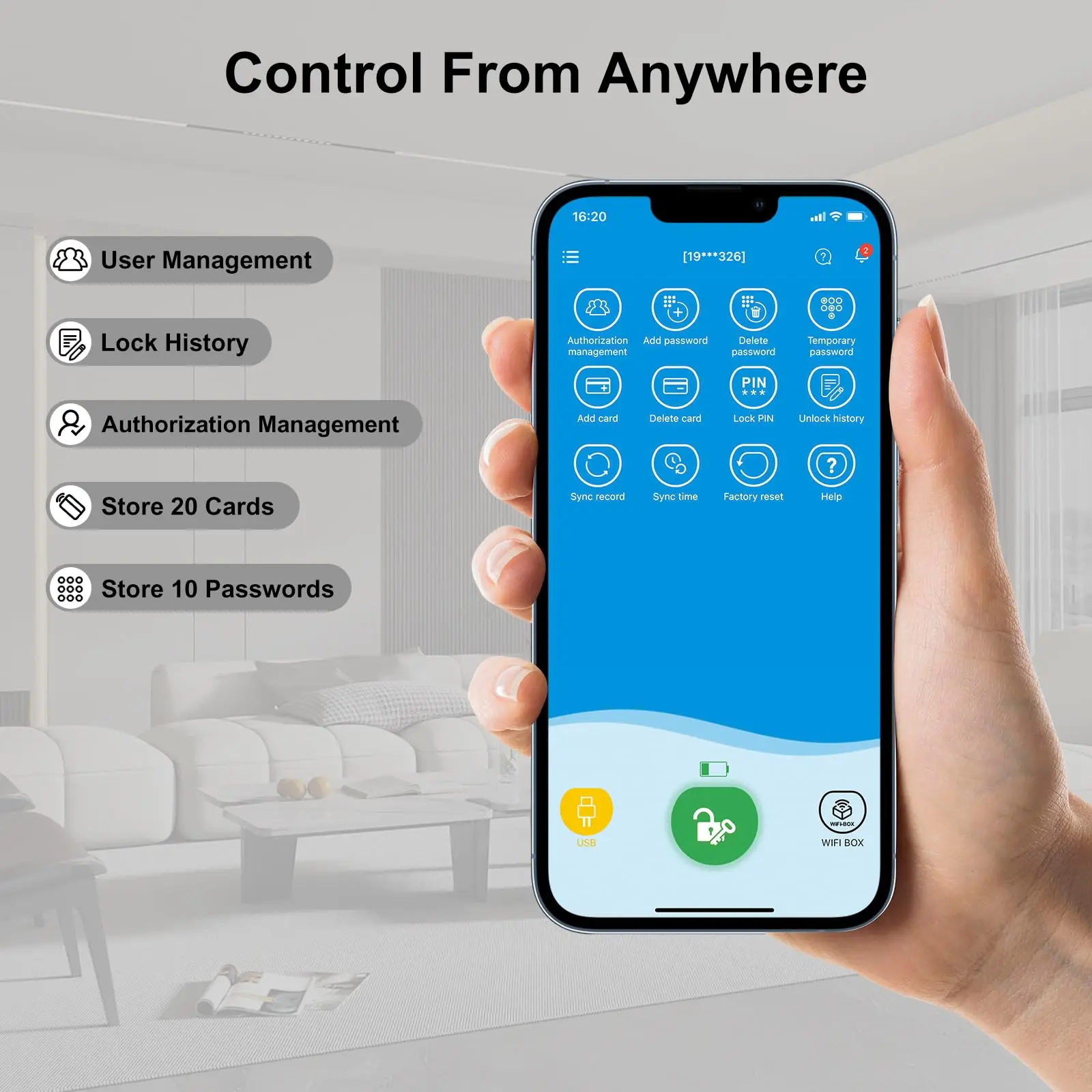 قفل أمان ذكي من WELOCK لأتمتة المنزل وبطاقة RFID ولوحة المفاتيح الرقمية Intelligente Serrure لأقفال أثاث الباب الأمامي #4