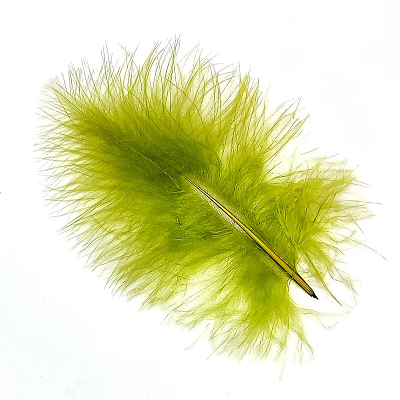 Selected 50pcs feathers turkey marabou fly tying feathers for wooly bugger leech streamer fly tying materials - view 5