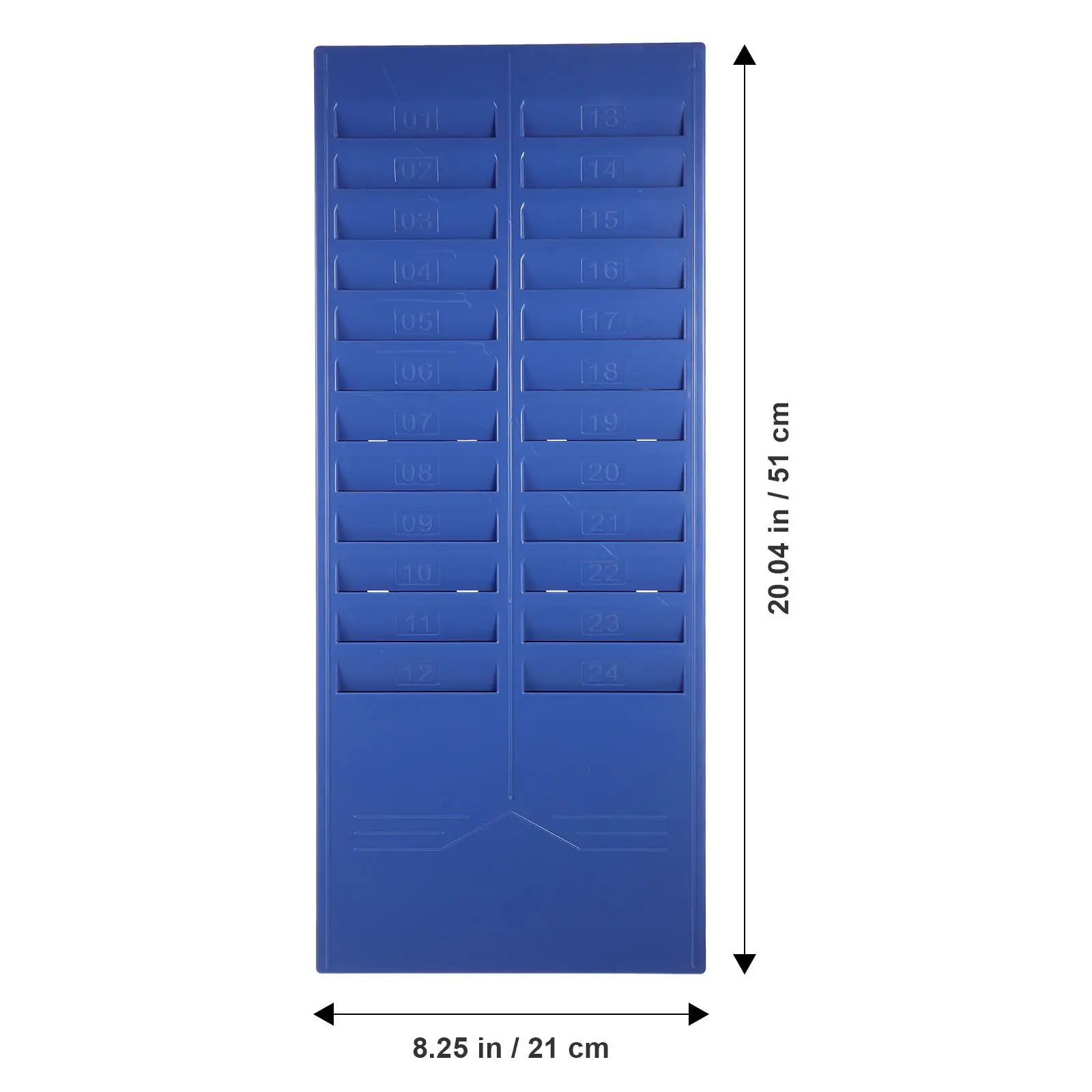 Attendance Cards Holder Wall Mount Time Cards Rack Multi-Slot Plastic Cardholder Office Warehouse Material Document Rack