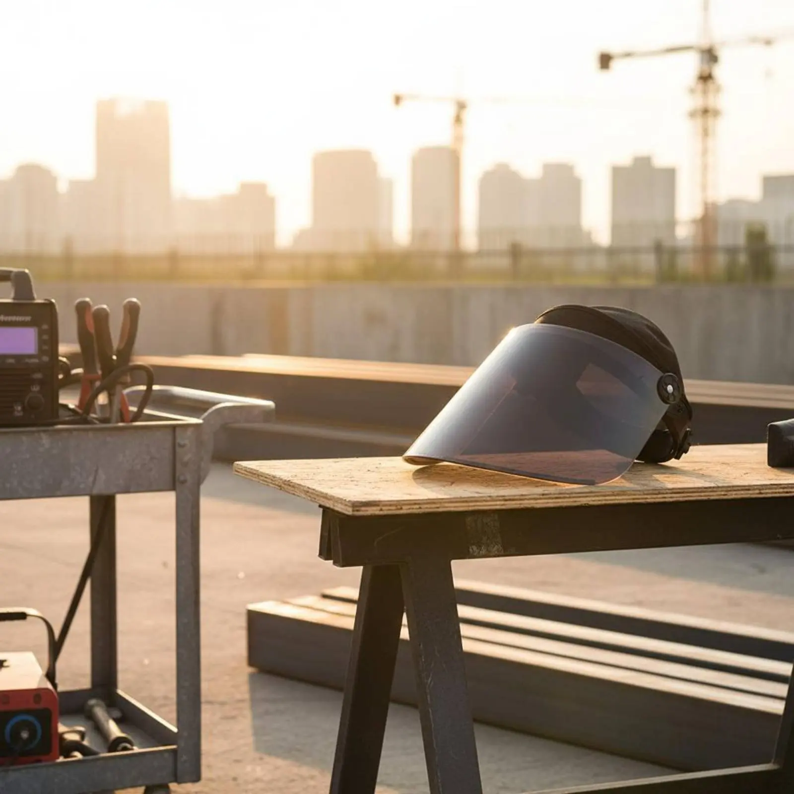Metal-Joining Face Visor Heat-Resistant Welders Face Visor Cutting Protection Hood Safety Safety Gear Wide Field of View