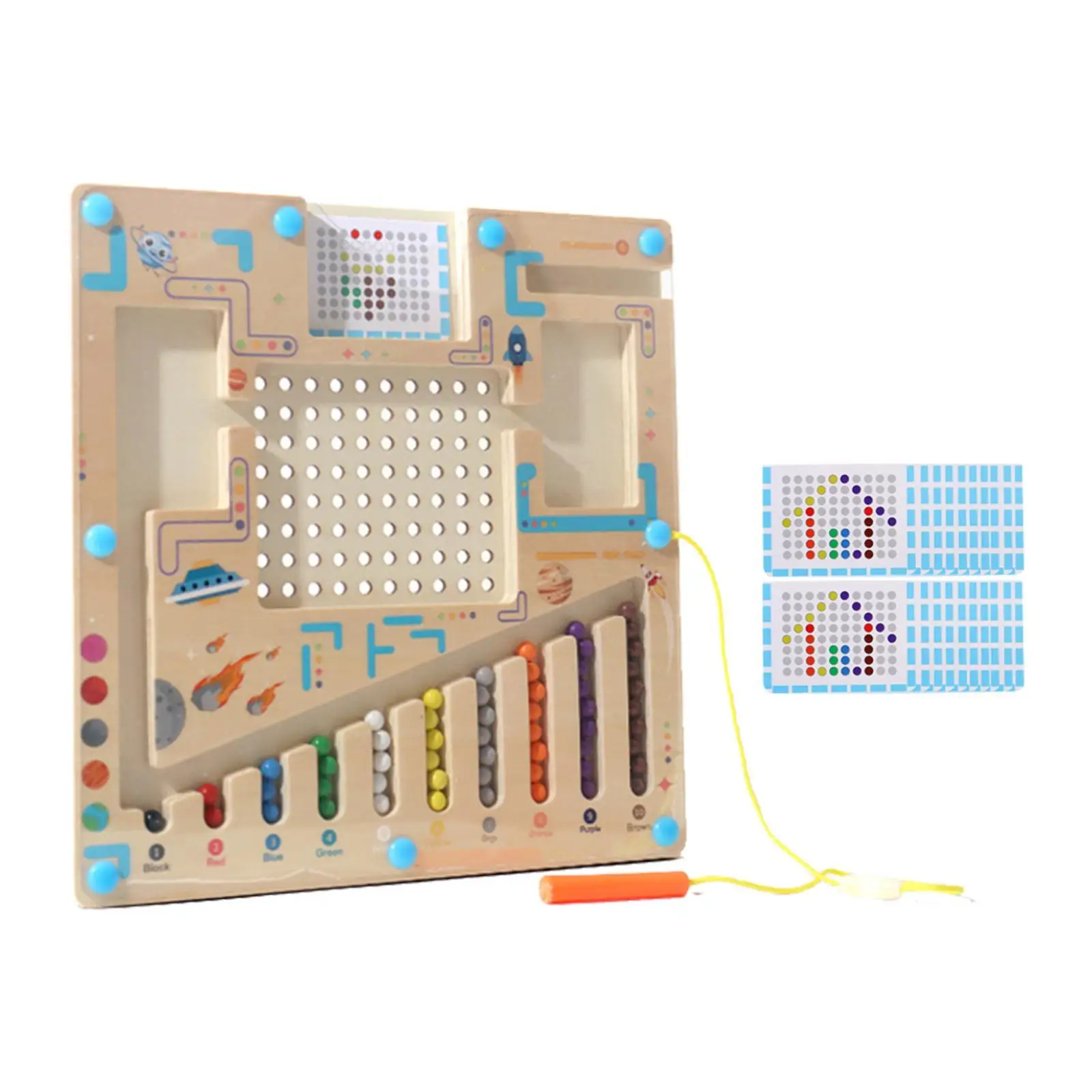 컬러 정렬 미로 보드 정렬 게임, 2, 3, 4, 5 세 여행 유치원